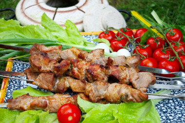 Шашлык в тандыре из свинины