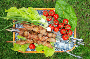 Шашлык в тандыре из свинины