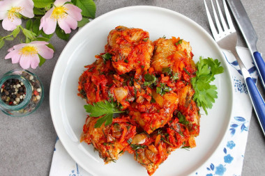Рыба под маринадом из моркови и лука