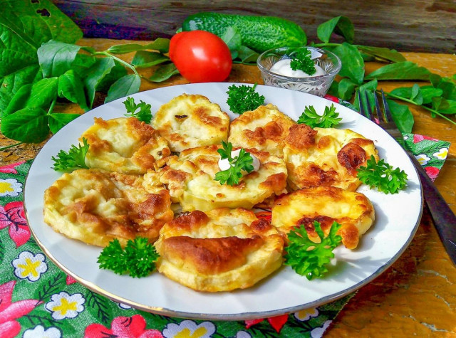 Кабачки з яйцем на сковороді рецепт з фото покроково 