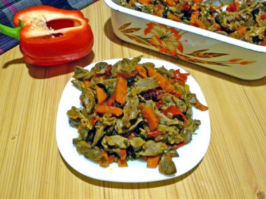 Куриные желудки по корейски