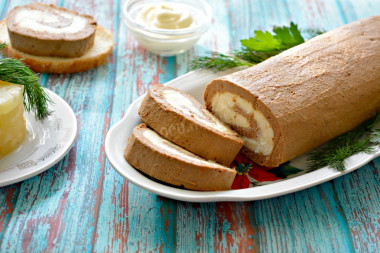 Печеночный рулет из печени