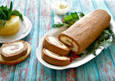 Печеночный рулет из печени