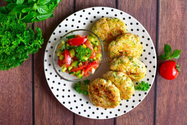 Котлеты из индейки с кабачками