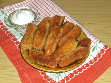 Крабовые палочки в кляре с сыром