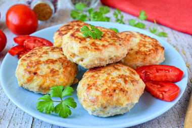Куриные котлеты со сметаной