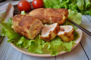 Кордон блю из курицы с сыром и ветчиной
