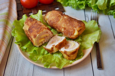 Кордон блю из курицы с сыром и ветчиной