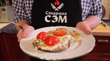 Мясо по-французски с греческим йогуртом