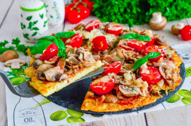 Картофельная пицца на сковороде
