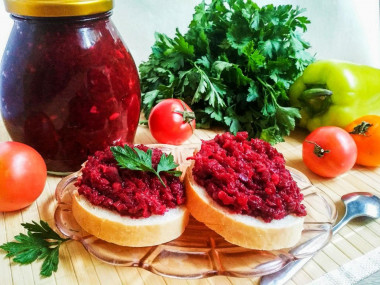 Аджика из свеклы на зиму