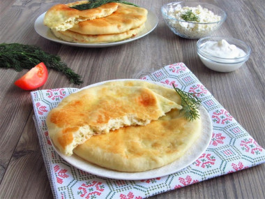 Хачапури с творогом в духовке