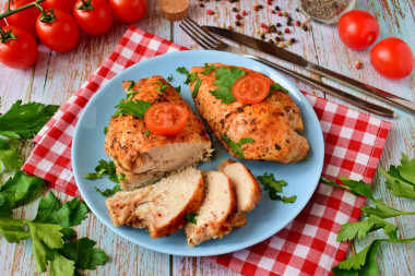 Куриные грудки в фольге в духовке запеченные