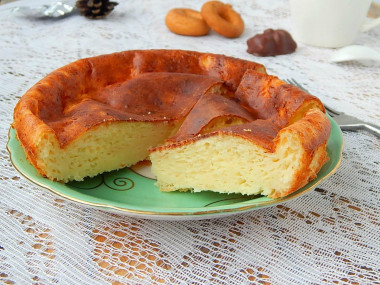 Творожная запеканка с мукой в духовке
