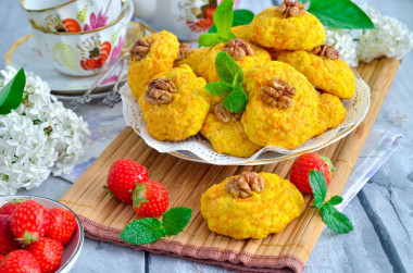 Морковное печенье домашнее
