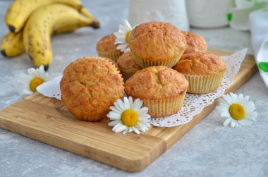 Банановые маффины Банановые маффины