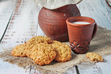 Печенье из овсяных хлопьев с медом