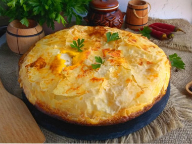 Пирог из теста фило