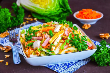 Салат Анастасия с корейской морковкой