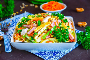 Салат Анастасия с корейской морковкой