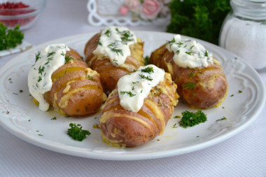Картошка гармошка с сыром