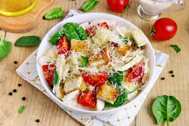 Цезарь с пекинской капустой курицей классический
