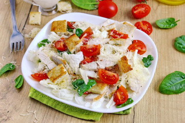 Цезарь с пекинской капустой курицей классический