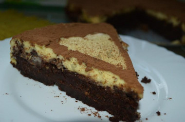 Трюфельный торт с муссом из белого шоколада