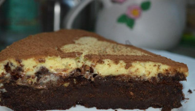 Трюфельный торт с муссом из белого шоколада