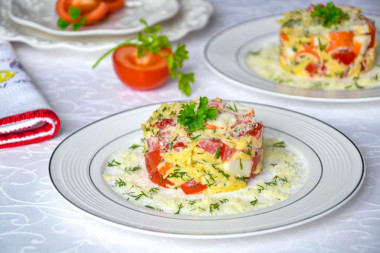 Салат с крабовыми палочками без яиц