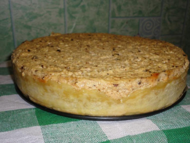 Творожная запеканка с черносливом и яблоками