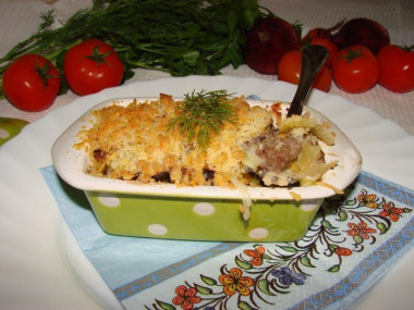 Крамбль с картофелем