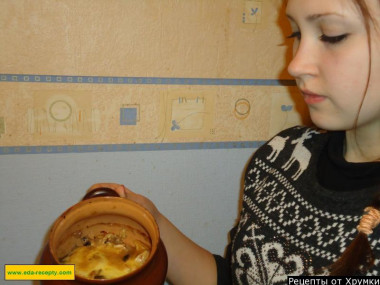 Жульен с куриным филе и свежими грибами