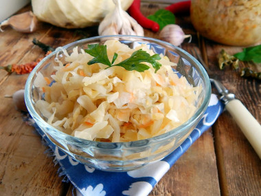 Капуста в банки быстрого приготовления