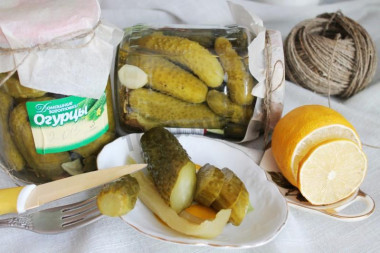 Огурцы маринованные без уксуса