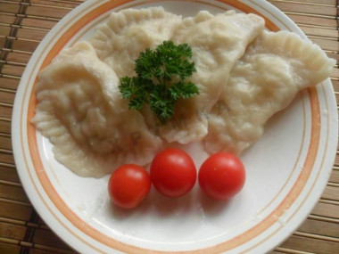 Вареники с сырой картошкой постные