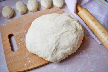 Тесто для пирожков с сухими дрожжами на молоке