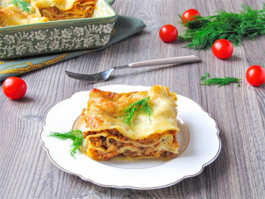 Лазанья мясная