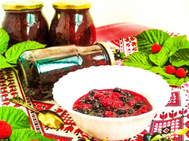 Варенье из малины и черной смородины
