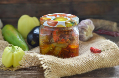 Баклажаны по корейски на зиму
