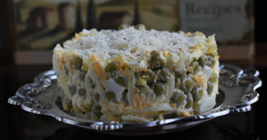 Салат Чайка классический с сыром