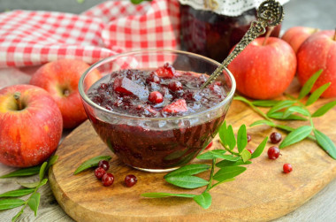 Варенье из брусники с яблоками на зиму