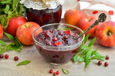 Варенье из брусники с яблоками на зиму