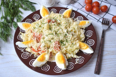 Салат из пекинской капусты с помидорами