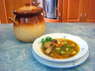 Картофельный суп с грудинкой